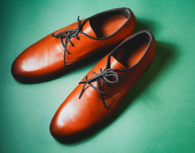 yeşil renkli kahverengi Erkek Ayakkabı