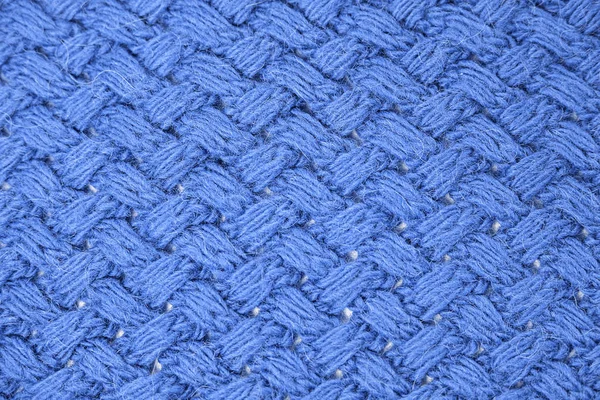 Tricot tissu bleu texture fond pour la conception — Photo