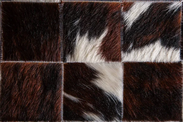 Φυσικό μοτίβο υφής άσπρου και καφέ γούνα για backgro — Φωτογραφία Αρχείου