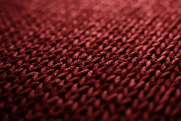Maglione invernale Design. rosso maglia lana texture sfondo — Foto Stock