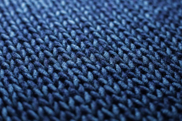 Winter trui Design. blauw wol textuur achtergrond breien — Stockfoto