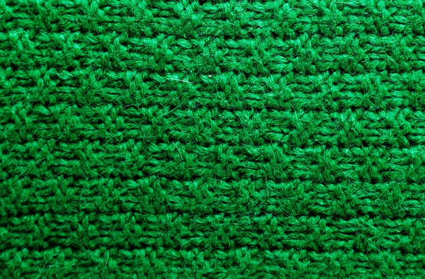 Design de camisola de inverno. verde tricô lã textura fundo — Fotografia de Stock