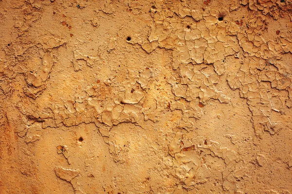 Παλιά ραγισμένο χρώμα στον τοίχο. Grunge σκουριασμένο υφή. — Φωτογραφία Αρχείου
