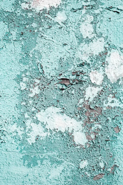 Tinta velha e rachada na parede. Grunge textura enferrujada . — Fotografia de Stock