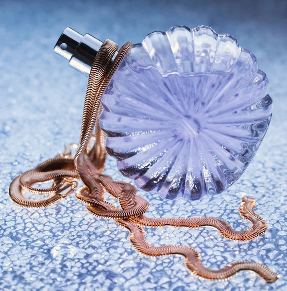 Female perfume on light background — Stock Photo, Image