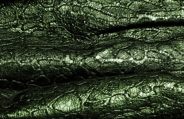녹색 가죽 질감 — 스톡 사진