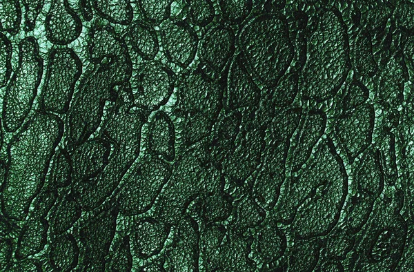 Green leather texture — Stock Photo, Image