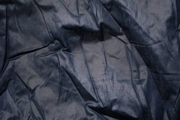 Mavi kumaş doku buruşuk kumaş giyim