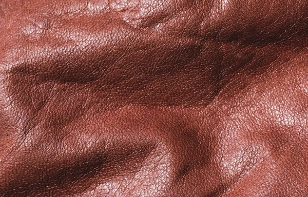 Texture cuir marron — Photo