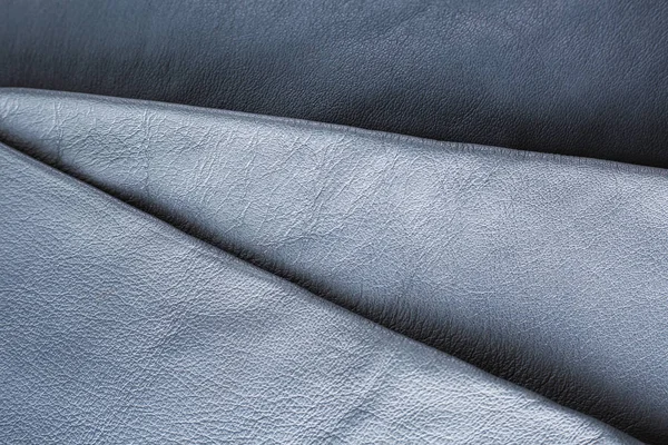 Textura de cuero gris artificial como fondo —  Fotos de Stock