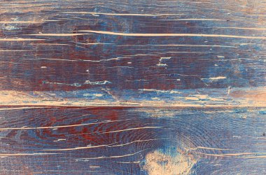 Eski doğal desenli mavi ahşap arkaplan yüzeyi