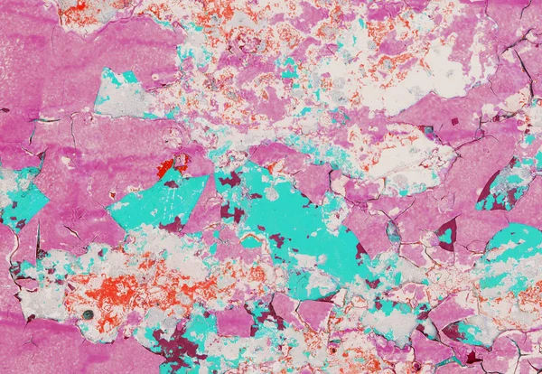 Текстурный фон розовой пилинговой краски на деревянной текстуре s — стоковое фото