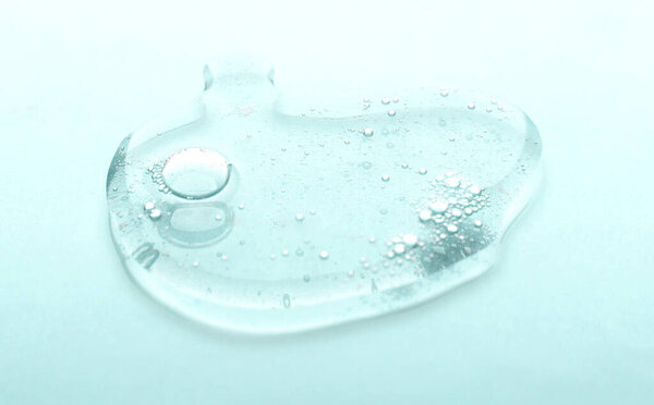 Liquid gel cosmetic smudge blue