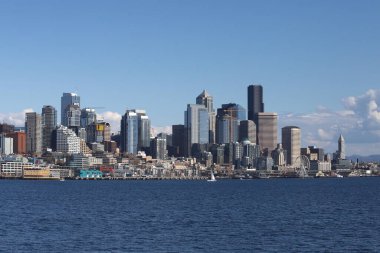 Seattle Skyline bir feribottan