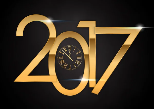 Vector 2017 Happy New Year background — Stock Vector