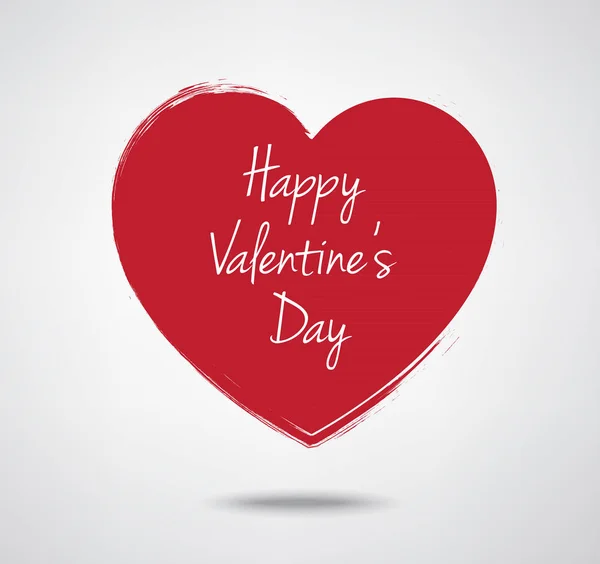 Dia dos Namorados tipografia rótulo do coração — Vetor de Stock