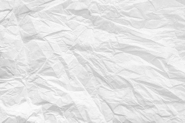 Zerknülltes weißes Blankopapier — Stockfoto