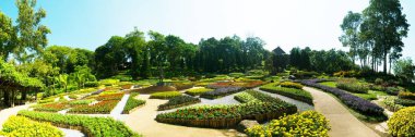 Bahçe Doi Tung Kraliyet villası Panoraması