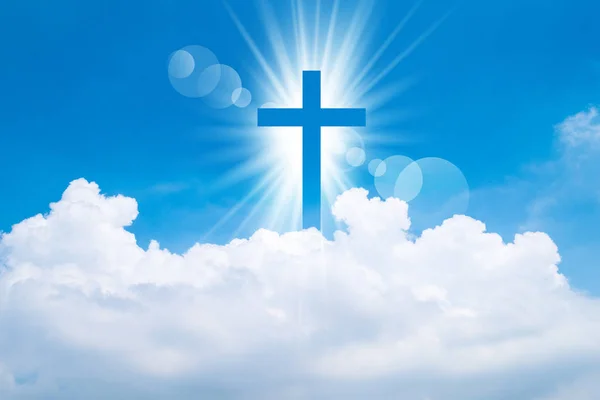 Hıristiyan çapraz parlak parlar 