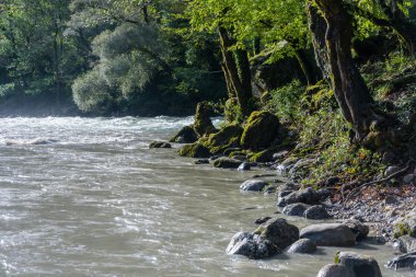 Dağ nehir Bzıb, Abhazya.