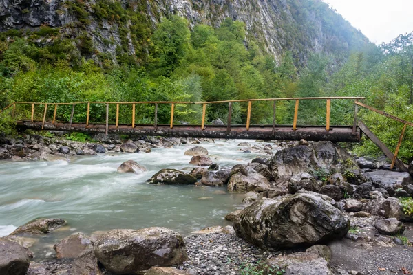 Górskie rzeki Gega, Abchazja. — Zdjęcie stockowe
