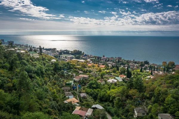 The black sea coast, Abkhazia. — Stock Photo, Image