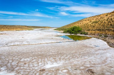 Çevre göl Baskunchak. 