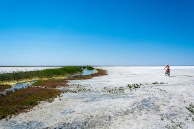 Tuz Gölü Elton, Volgograd bölgesi, Rusya Federasyonu. 