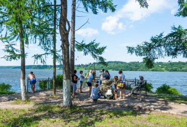 Turist var gözlem güvertesinde çekilen fotoğraflarını 