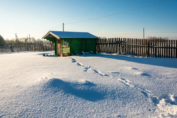 Winter rural landscape. — Stock Photo, Image