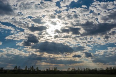 Güzel ve sıradışı bulutlar. 