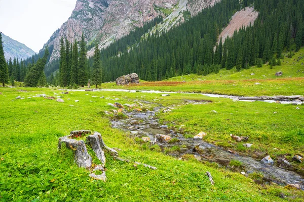 Hermoso paisaje de montaña, Kirguistán . — Foto de Stock