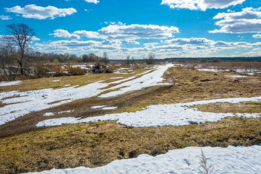 Rusya'nın bahar peyzaj.