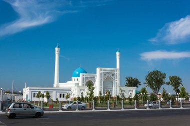 Taşkent, Özbekistan'a küçük beyaz Camii. 
