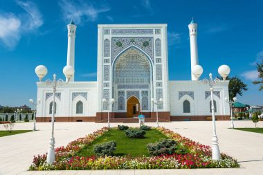 Taşkent, Özbekistan'a küçük beyaz Camii.