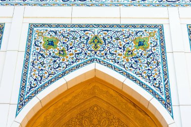 Taşkent, Özbekistan'a kaligrafi desenleri küçük Camii. 