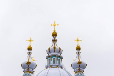 St. Pet dirilişine Smolny katedral kubbe