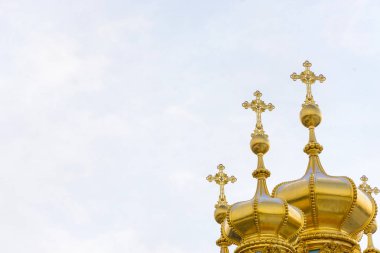Pushkin, St. Petersburg, Rus sarayda Catherine altın kubbeleri