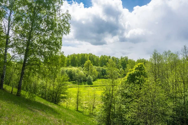 Hermoso paisaje en la parte central de Rusia . — Foto de Stock