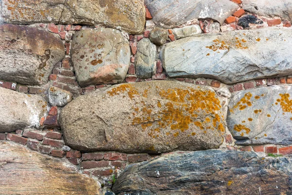 The texture of the stone walls of the Solovetsky monastery. — Stock Photo, Image