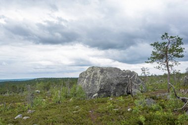 Mount Vottovaara doğa rezerv büyük kayalar kayalar, 