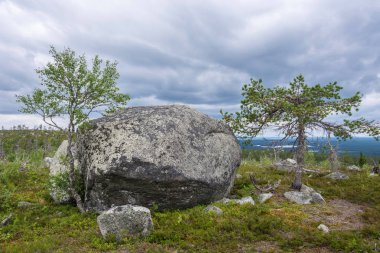Mount Vottovaara doğa rezerv büyük kayalar kayalar, 
