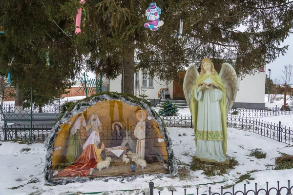 Exposición del nacimiento de Jesucristo en el convento de Dunilovsky — Foto de Stock