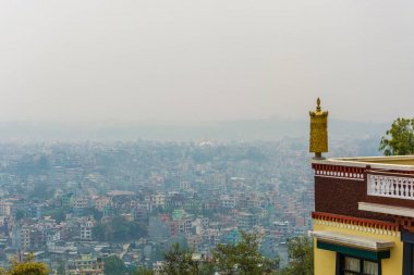 Nepal, Katmandu sermaye şehir panoraması. 