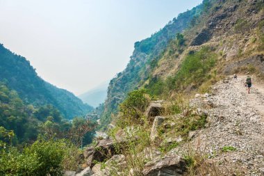 dağ yolundan Nepal. 