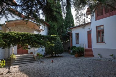 Yalta, Kırım - 09 / 05 / 2019: Yalta 'da Rus yazar Anton Pavlovich Çehov' un Evi-Müzesi.