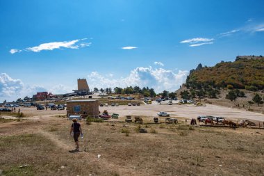 Ai-Petri Miskhor 'un üst istasyonunda, Ai-Petri