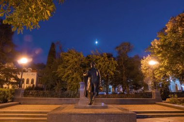 Alexander Sergeyevich Puşkin 'in heykeli - Rus şair ve wr