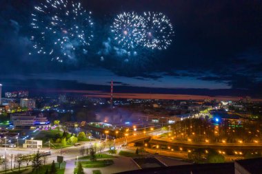 Ivanovo, Rusya - 05 / 09 / 2020: 2. Dünya Savaşı 'ndaki Zafer Günü onuruna kutlama selamı.