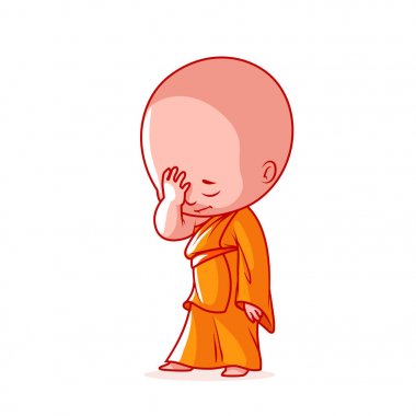 Yüz palm ile küçük keşiş.